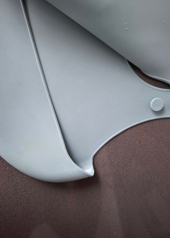 Gri Bebek Mama Önlüğü Ayarlanabilir 2 adet - Görsel 5