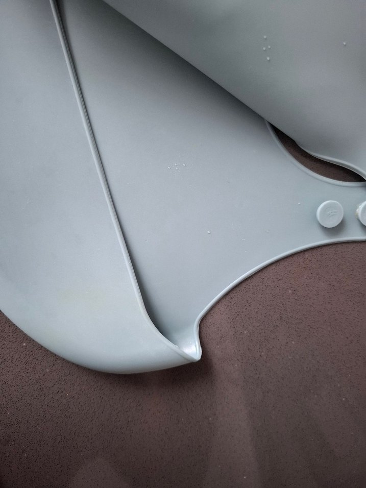 Gri Bebek Mama Önlüğü Ayarlanabilir 2 adet - Görsel 5