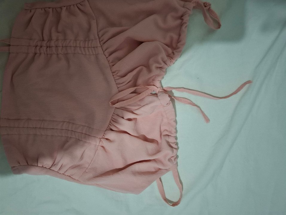 Pembe Kadın Keten Askılı Büstiyer - Görsel 5