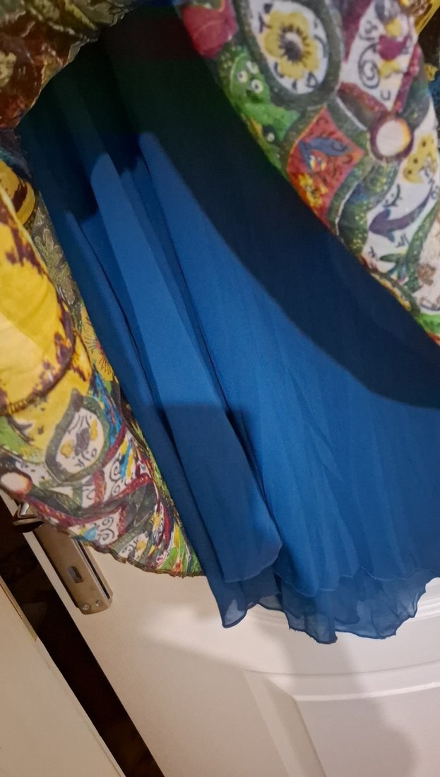 Bohem Çok Renkli Desenli Elbise - Görsel 2