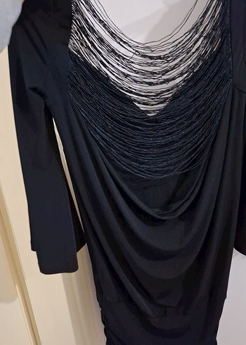 Sırt dekolteli gece elbisesi - Görsel 3