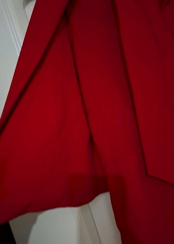 Kırmızı Kolsuz Mini Tulum - Görsel 5