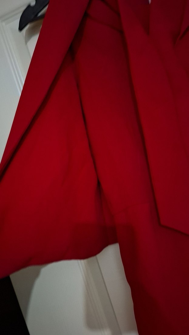 Kırmızı Kolsuz Mini Tulum - Görsel 5