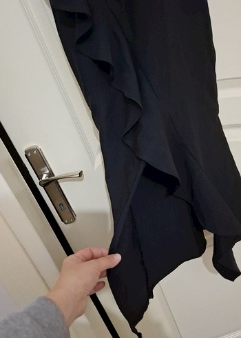 Uzun siyah elbise - Görsel 4