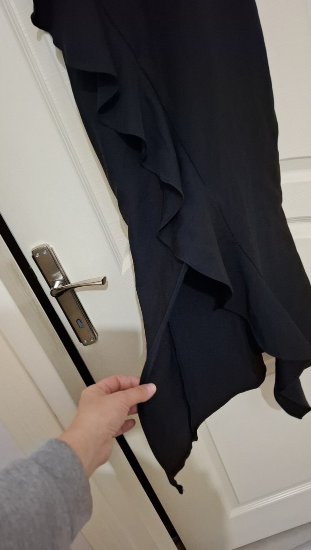 Uzun siyah elbise - Görsel 4