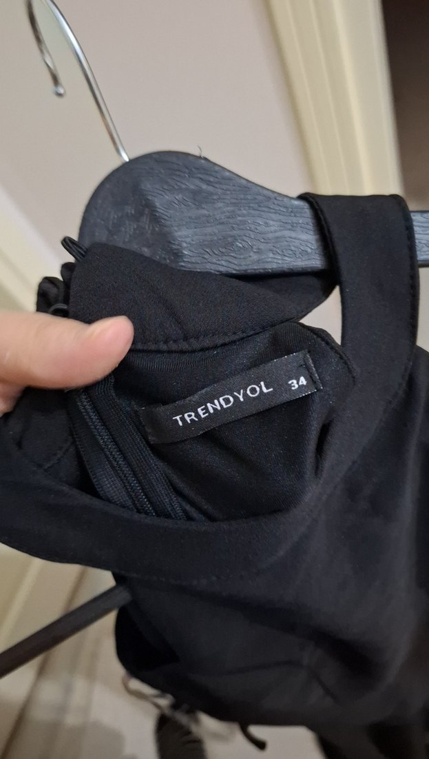 Uzun siyah elbise - Görsel 5