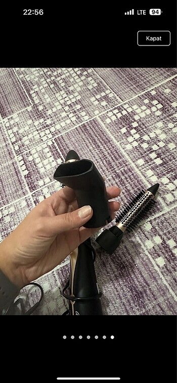 universal Beden siyah Renk Arzum marka fön tarağı çok çok az kullanıldı