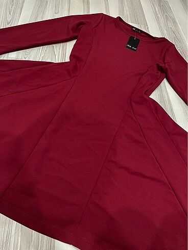 xl Beden bordo Renk Kırmızı elbise
