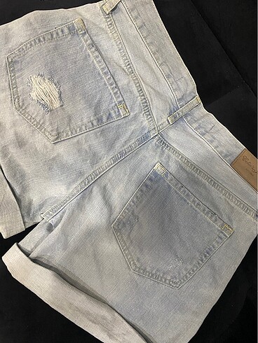 36 Beden mavi Renk Colins vintage şort