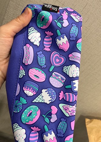 Renkli Mor Smiggle Çocuk Kalem Kutusu - Görsel 3