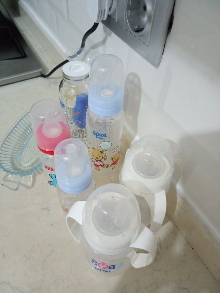 Mavi Bebek Biberonu ve Aksesuarları - Görsel 2