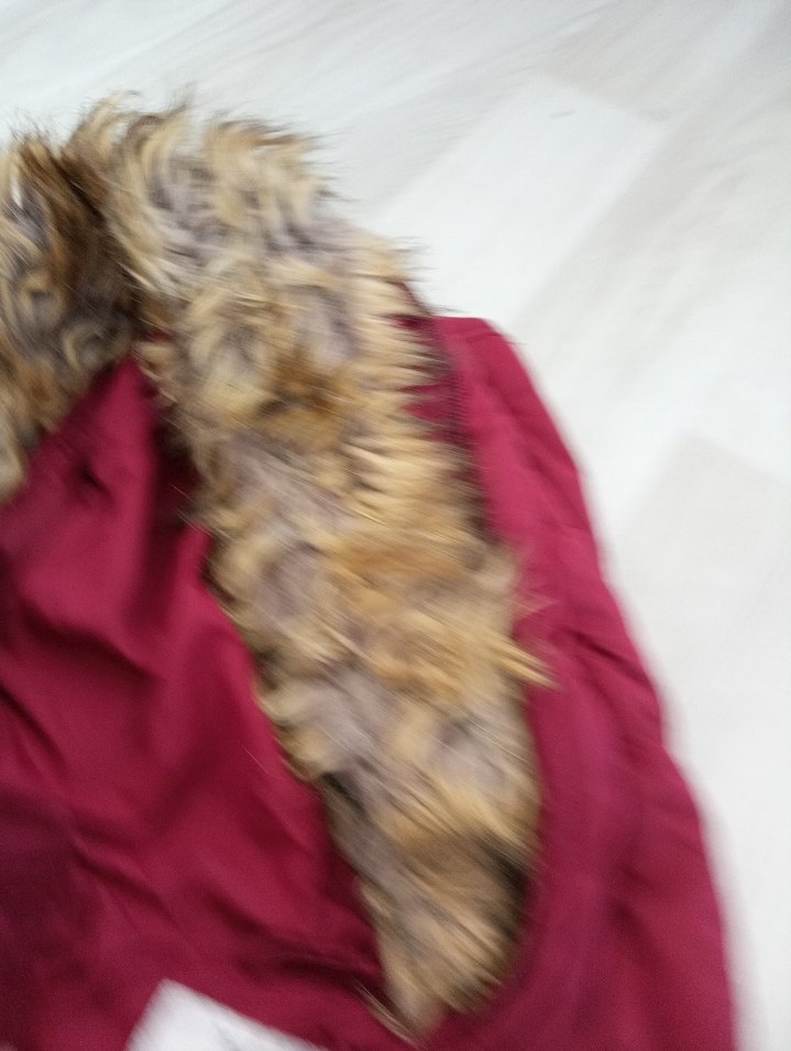 Zara Bordo Fermuarlı Kadın Kışlık Mont - Görsel 4