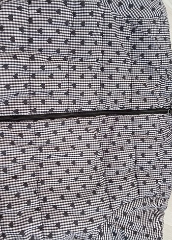 Koton Gri Kapüşonlu Midi mont - Görsel 2