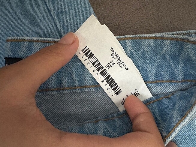 36 Beden mavi Renk Trendyolmilla jeans