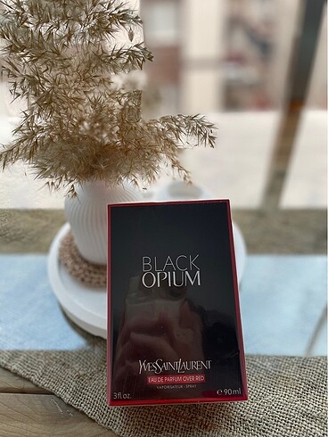 Black opium over red