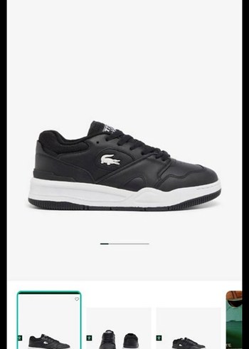Lacoste Siyah Deri Sneaker