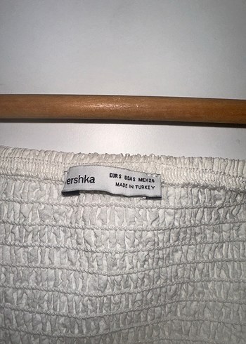 s Beden Bershka Beyaz Kadın Bluz