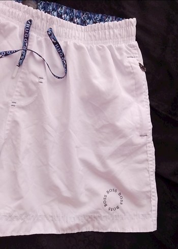 Beyaz Erkek Mini Şort Mayo - Görsel 5