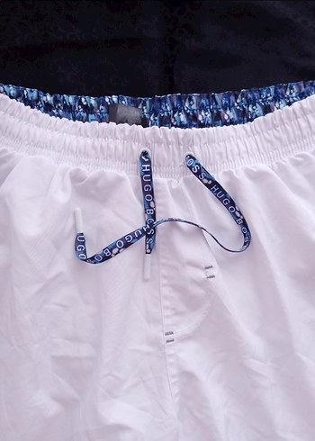 Beyaz Erkek Mini Şort Mayo - Görsel 6