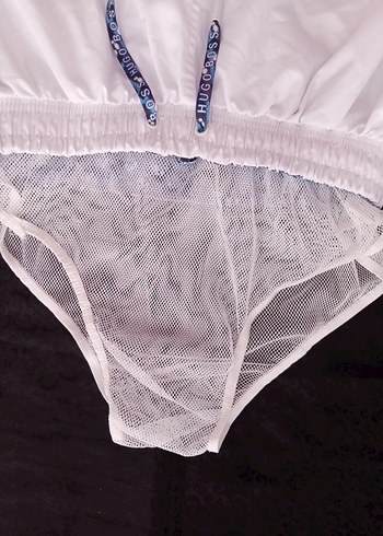 Beyaz Erkek Mini Şort Mayo - Görsel 3