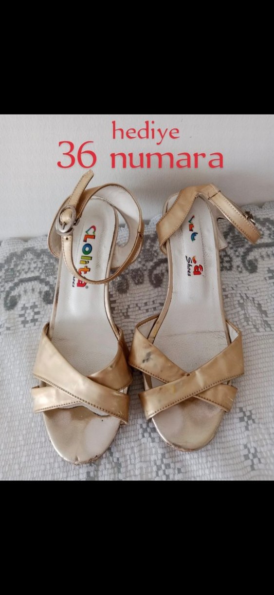 Klasik krem rengi Tokalı Kız  Ayakkabı - Görsel 2