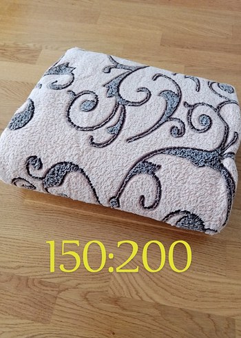 Gri Nakışlı Battaniye 150x200 cm