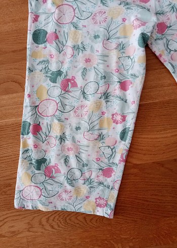 xl Beden beyaz Renk Kadın Pastel Desenli Mini Pijama Takımı