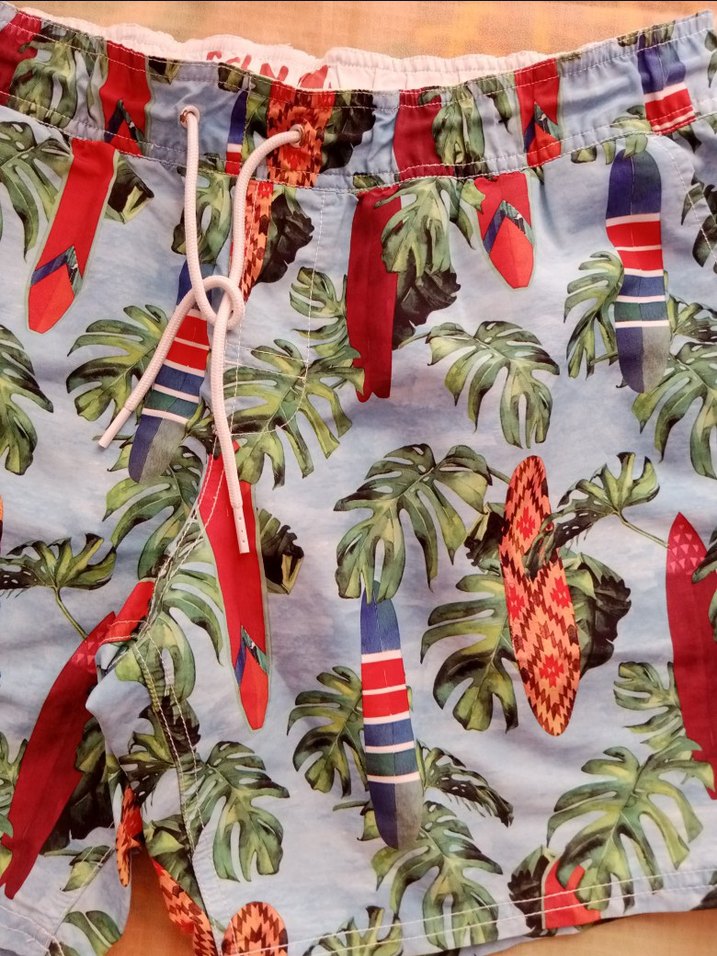 Renkli Desenli Erkek Mini Mayo Şort - Görsel 4