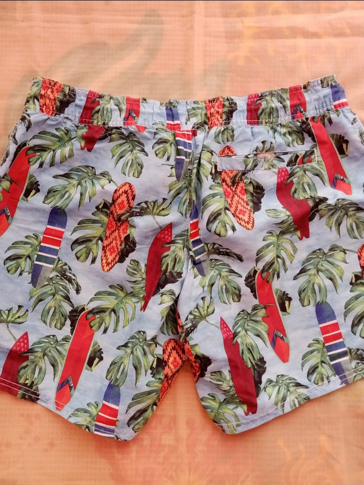 Renkli Desenli Erkek Mini Mayo Şort - Görsel 2