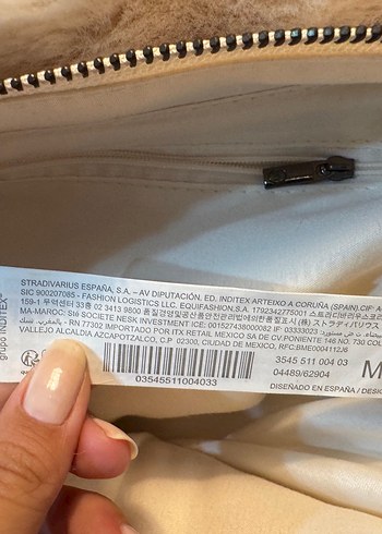 Stradivarius beyaz Kürk Detaylı Kadın El Çantası