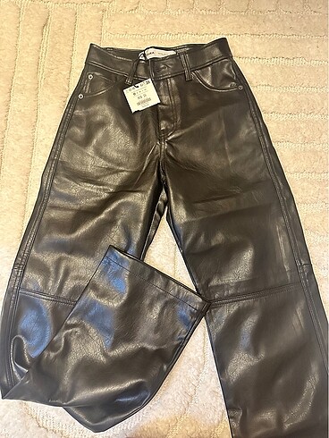 BERSHKA deri pantolon