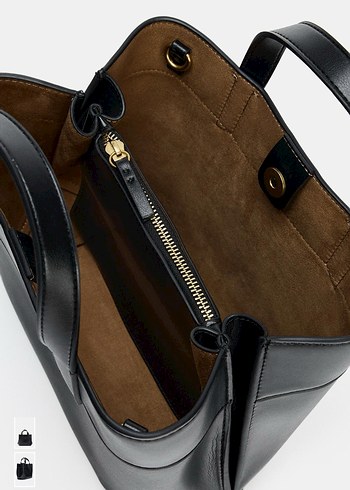 Zara mini cıty çanta siyah - Görsel 2