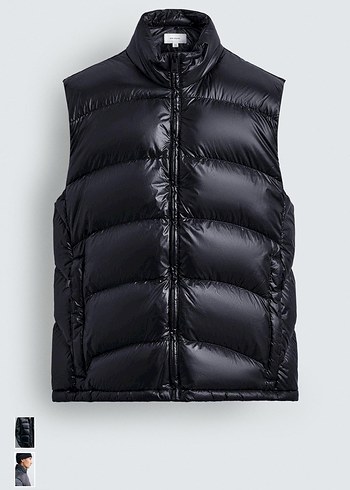 Zara kaz tüyü yelek - Görsel 2