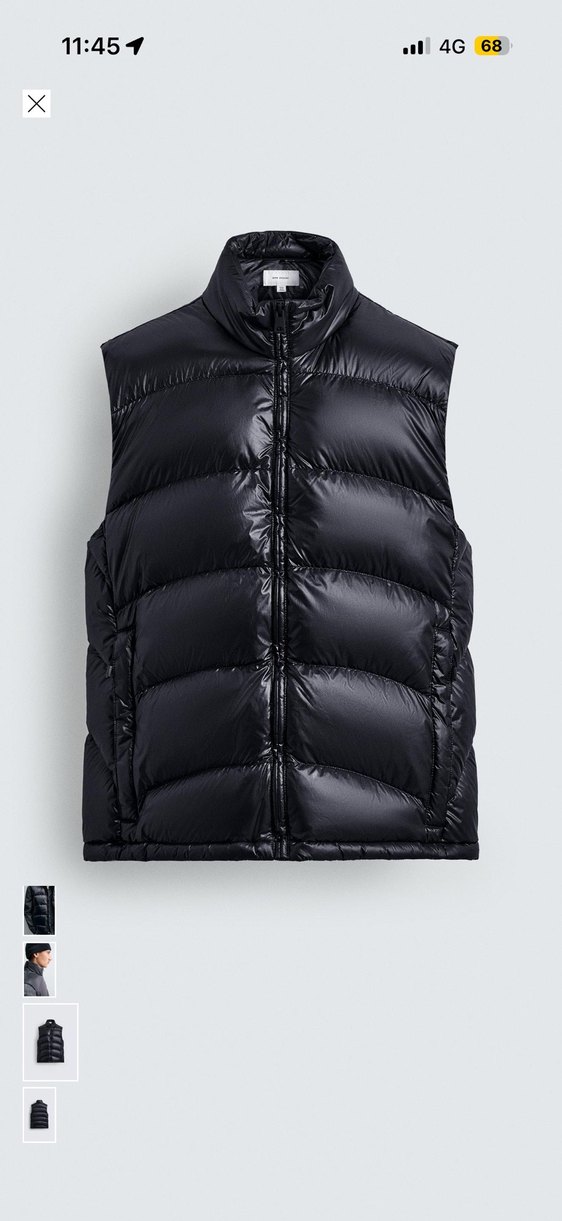 Zara kaz tüyü yelek - Görsel 2