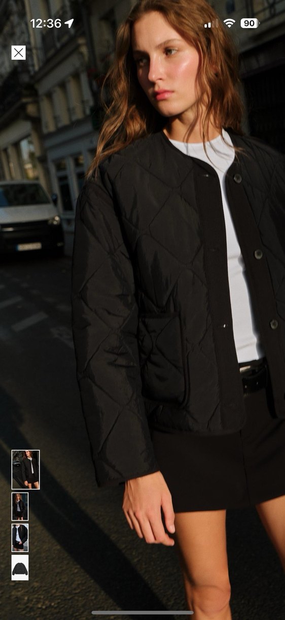 Zara kapitone ceket - Görsel 2