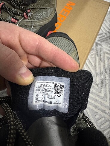 38 Beden haki Renk Merrell bayan bot 38 no sıfır etiketli