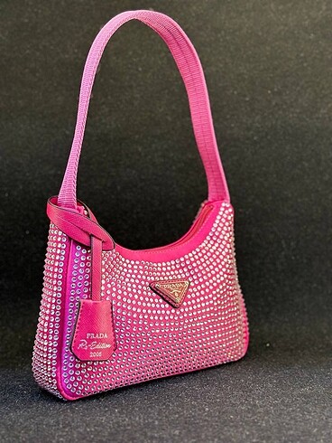 Prada taşlı çanta
