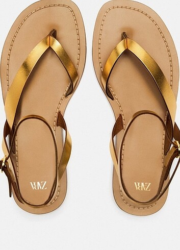 Zara gold sandalet 