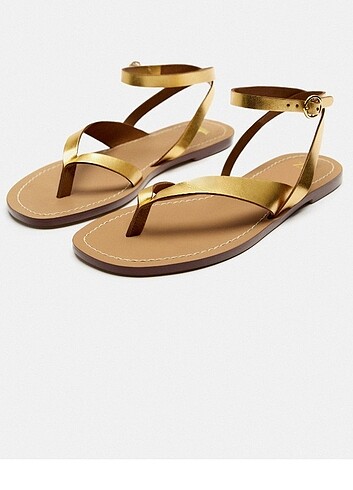 Zara Zara gold sandalet