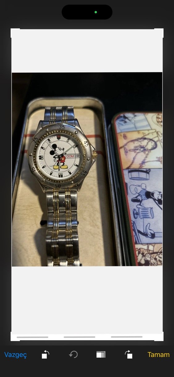 Koleksiyonluk orjina kutulu vintage Disney mickey Kol Saati — görsel 3/8
