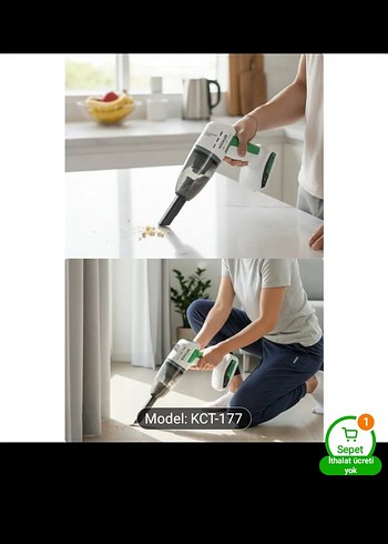 4ü 1 arada araçşarzlı süpürge /kompresör - Görsel 7