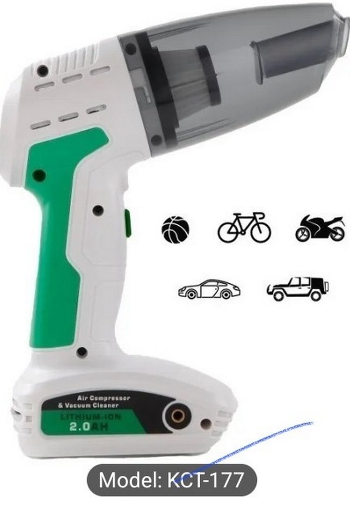 4ü 1 arada araçşarzlı süpürge /kompresör - Görsel 2