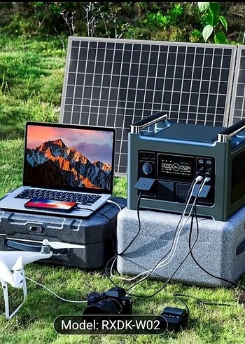 Yeşil Portatif Solar Şarj Cihazı Model RXDK-W02