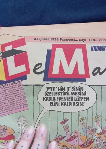 LEMAN Mizah Dergisi Cilt 6 1994 - Görsel 4