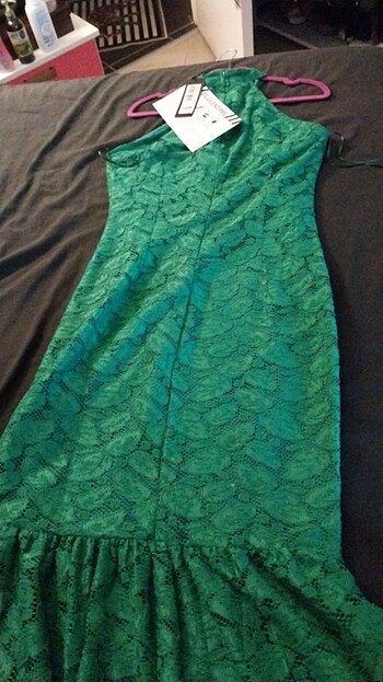 Dantel güpürlü balık elbise - Görsel 3