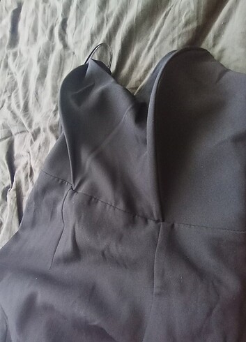 Straplez midi elbise - Görsel 6