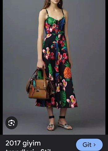 Çiçek desenli çan midi askılı elbise - Görsel 8