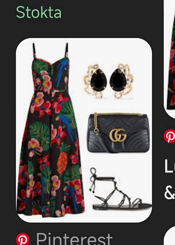 Çiçek desenli çan midi askılı elbise - Görsel 9