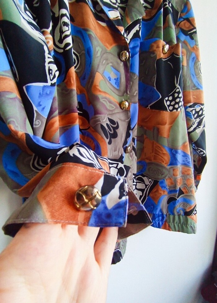 Unisex mont gömlek vintage - Görsel 4