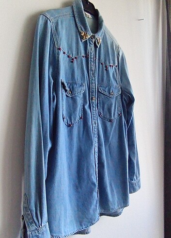 Vintage retro dizayn kot gömlek - Görsel 5